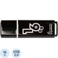 USB 2.0 16GB SmartBuy Glossy SB16GBGS-K черный - фото