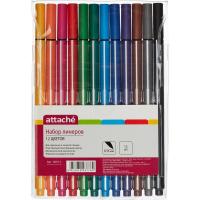 Набор линеров 12 цветов 0.33 мм Attache Rainbow - фото