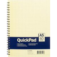 Бизнес-тетрадь А5 в клетку 60 листов на спирали Attache Selection желтая (150х215 мм) - фото