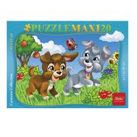 Пазл 20 элементов А5 Hatber Веселые щенки - фото