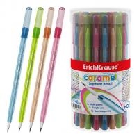 Карандаш чернографитный НВ сегментный Erich Krause Caramel цвет корпуса в ассортименте - фото