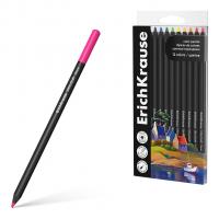 Карандаши цветные 12 цветов круглые Erich Krause Art Spirit, черное дерево в ПЭТ-боксе - фото