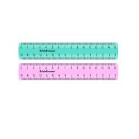 Линейка 15 см пластиковая Erich Krause Pastel Mint в ассортименте - фото