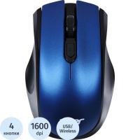 Мышь компьютерная беспроводная Acer OMR031 черно-синяя - фото