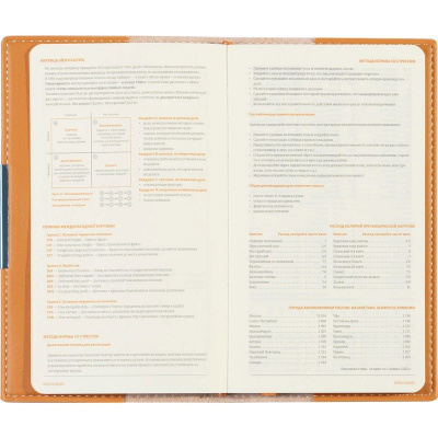 Еженедельник недатированный А6 искусственная кожа 80 л Bruno Visconti Metropol оранжевый - фото 12