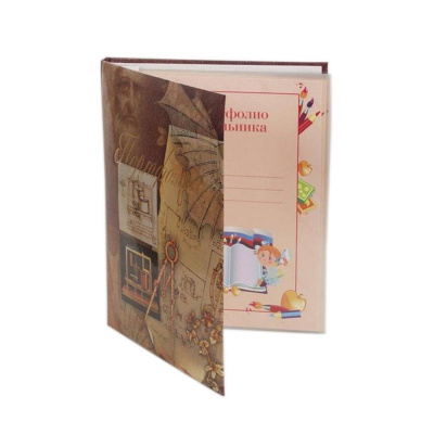 Папка адресная Портфолио школьника Леонардо 12 разделов А4 ламинированный картон - фото 3