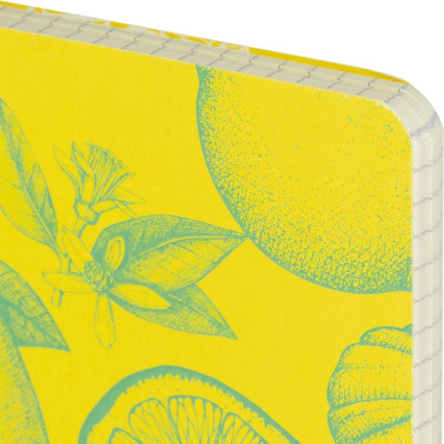 Бизнес-тетрадь А5 в клетку 100 л на спирали Attache Selection ароматизированная КЛЕМЕНТИН желтая - фото 7