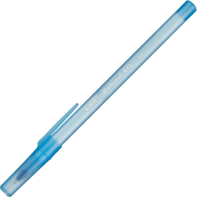 Ручка шариковая BIC Round Stic 0.32 мм синяя (уп. 3 шт) - фото 5