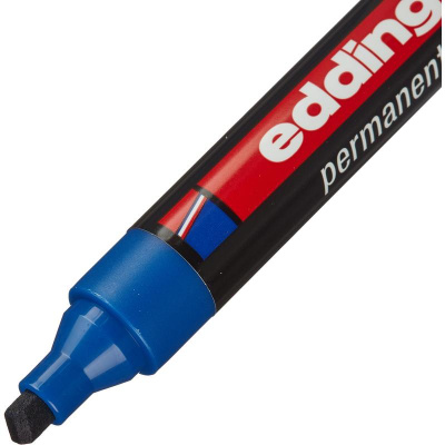 Маркер перманентный синий Edding E-330/3 (толщина линии 1-5 мм) - фото 2