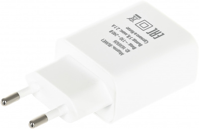 Адаптер Buro BUWE1 10.5W 2.1A 2xUSB белый (BUWE10S200WH) - фото 5