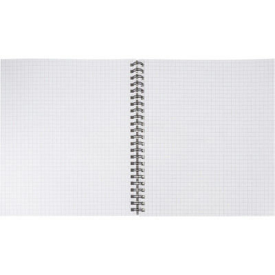 Бизнес-тетрадь А5 в клетку 96 л на спирали Attache Selection Fluid серо-голубая - фото 8