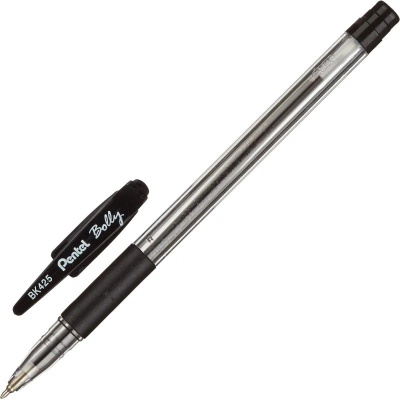Ручка шариковая Pentel Bolly BK425-A 0.25 мм черная - фото 1