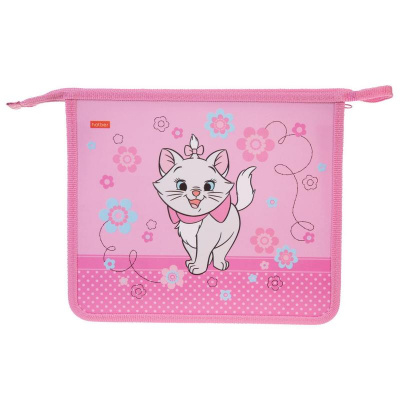Папка для тетрадей А5 на молнии пластик Hatber Кошечка Мари - фото 3