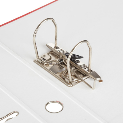 Папка-регистратор А4 75 мм Attache красная ПВХ и бумвинил с металлическим уголком - фото 9