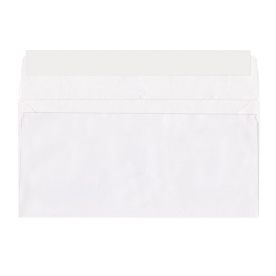 Конверт почтовый Е65 (110х220 мм) стрип РПФ белый - фото 2