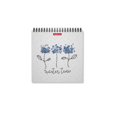 Скетчбук 170х170 мм 40 листов на спирали Erich Krause Frozen Beauty - фото 1