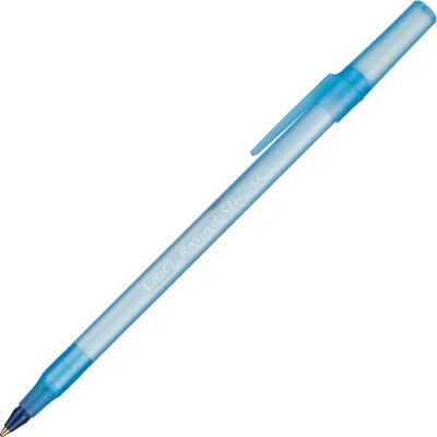 Ручка шариковая BIC Round Stic 0.32 мм синяя (уп. 3 шт) - фото 2