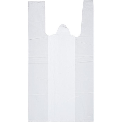 Пакет-майка ПНД 25+12х45 12мкм белая - фото 3