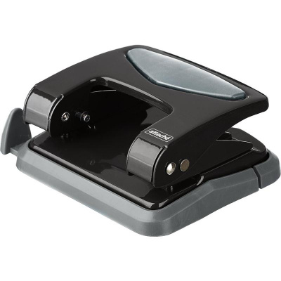 Дырокол до 35 листов Attache черный с блокиратором и линейкой, цена, описание, фото 3 Дырокол до 35 листов Attache черный с блокиратором и линейкой - фото 3
