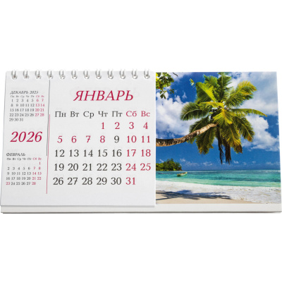 Календарь-домик настольный перекидной 2026 год Пейзаж (1 спираль) - фото 4