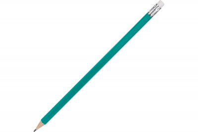 Карандаш чернографитный HB шестигранный Staff BLP-963 цвет корп. зеленый заточенный с ластиком - фото 8