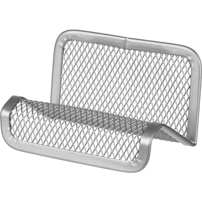 Подставка настольная для визиток 95х71х43 мм Attache серебристая - фото 1