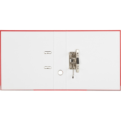 Папка-регистратор А4 75 мм Attache красная ПВХ и бумвинил с металлическим уголком - фото 5