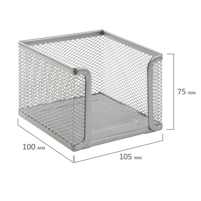 Набор настольный металлический 4 предмета Brauberg Germanium серебристый - фото 6