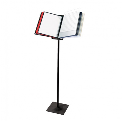 Демосистема напольная 10 цветных панелей А4 Brauberg Solid черная - фото 1