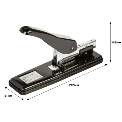 Степлер профессиональный до 85 листов Attache черный - фото 4