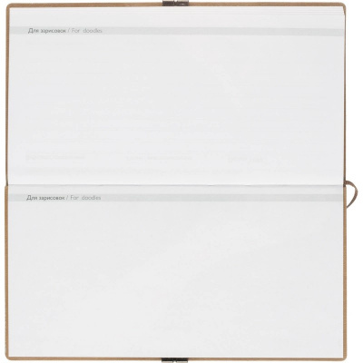 Еженедельник датированный нестандарт (175х95) искусственная кожа 64 л Escalada бежевый с фикс.рез. - фото 8