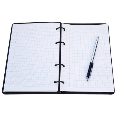 Бизнес-тетрадь А5 в клетку 120 л на кольцах InFolio Window - фото 2