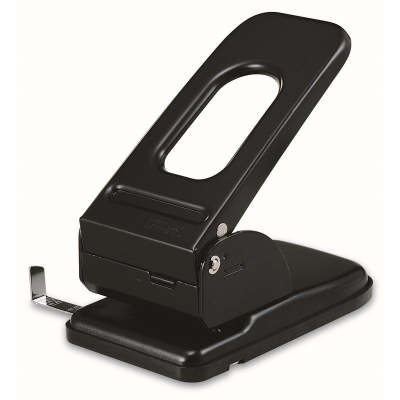 Дырокол до 70 листов KW-Trio Heavy Duty 967 черный с линейкой - фото 1