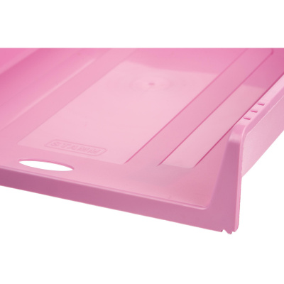 Лоток для бумаг горизонтальный розовый Attache Акварель - фото 3