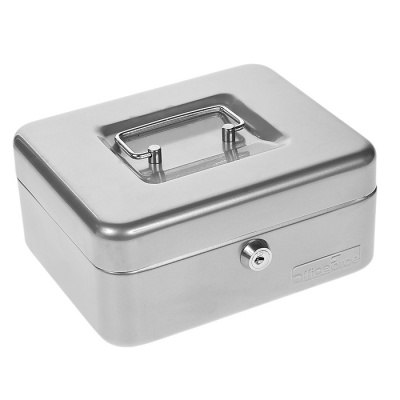 Кешбокс 152х118х80 мм Office-Force серебро, цена, описание, фото 1 Кешбокс 152х118х80 мм Office-Force серебро - фото 1