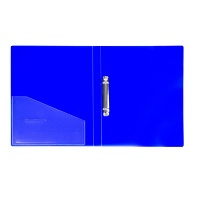 Папка на кольцах А4 25 мм до 170 листов Brauberg Neon синяя - фото 2