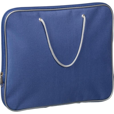 Папка-портфель нейлоновая 340x260 мм на молнии Attache синяя (1 отделение) - фото 2