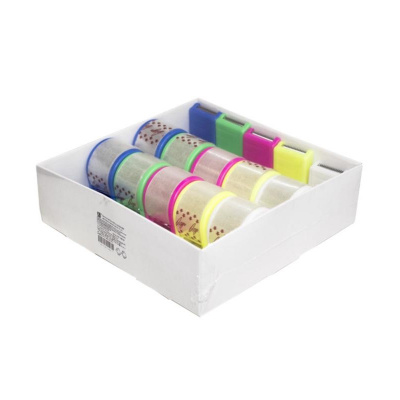 Клейкая лента канцелярская 24 мм х 20 м прозрачная с диспенсером Луч - фото 2