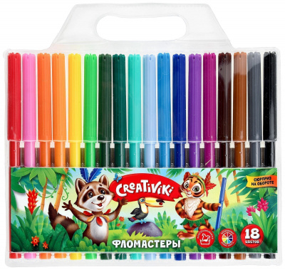Фломастеры 18 цветов Creativiki, цена, описание, фото 1 Фломастеры 18 цветов Creativiki - фото 1