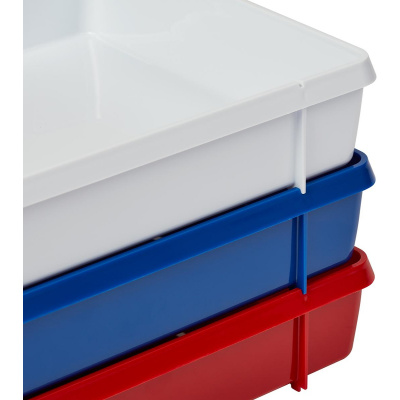 Лоток горизонтальный для бумаг Attache Триколор пластиковый (уп. 3 штуки) - фото 8