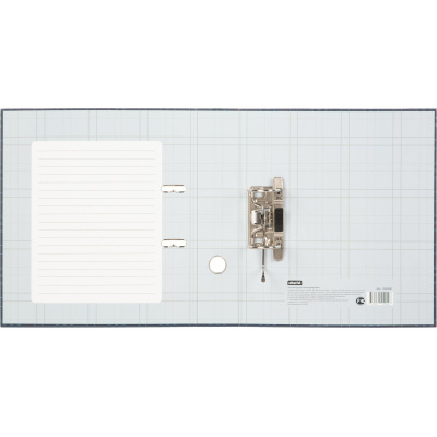 Папка-регистратор А4 75 мм синяя, Attache Scottish clas, ламинир. картон, без металлич. уголка - фото 5