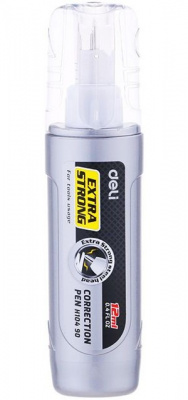 Корректирующая ручка 12 мл Deli EH10490 на быстросохнущей основе цвет корпуса серый - фото 1