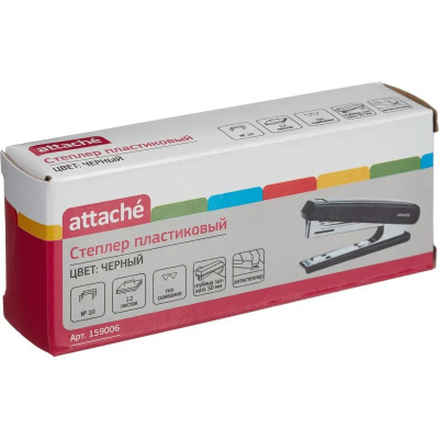 Степлер канцелярский до 12 листов Attache 8209 черный, цена, описание, фото 6 Степлер канцелярский до 12 листов Attache 8209 черный - фото 6