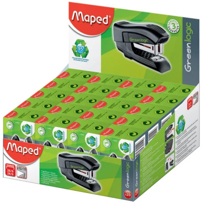 Степлер канцелярский до 15 листов Maped Greenlogic ЭКО черный - фото 3