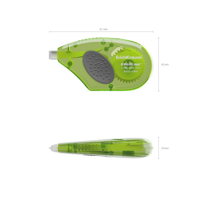 Корректирующая лента 5 мм x 8 м Erich Krause ErgoLine зеленый корпус - фото 2