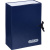 Папка архивная с завязками 240x110x330 мм нескладная из бумвинила Attache синяя - фото 1