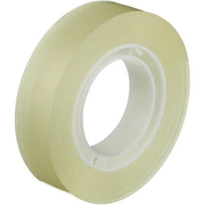 Клейкая лента канцелярская 12 мм х 25 м прозрачная Scotch (уп. 2 шт) - фото 1