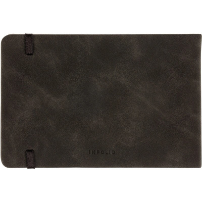 Еженедельник датированный А6 искусственная замша 64 л InFolio Grace чёрный с фиксирующей резинкой - фото 4