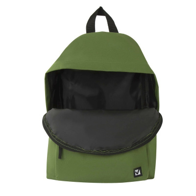 Рюкзак молодежный 20L Brauberg Сити зеленый полиэстер - фото 4