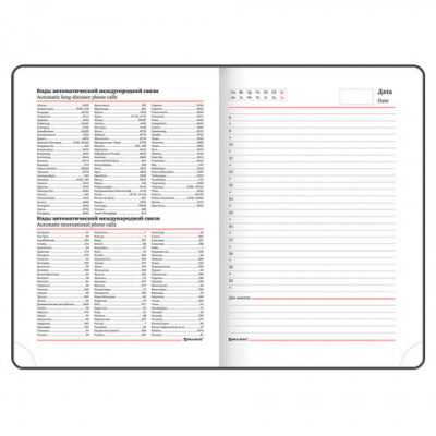 Ежедневник недатированный А5 экокожа 136 л Brauberg Finest синий - фото 3